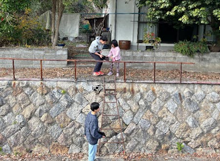 子どもも大人もごちゃまぜまち歩きイベントの様子