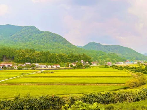 邑南町の集落の風景。