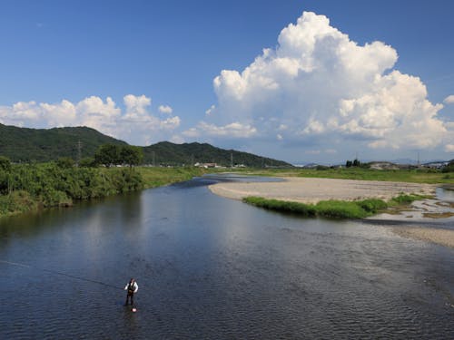 琵琶湖に流入する最大河川の野洲川が市内真ん中に流れています!