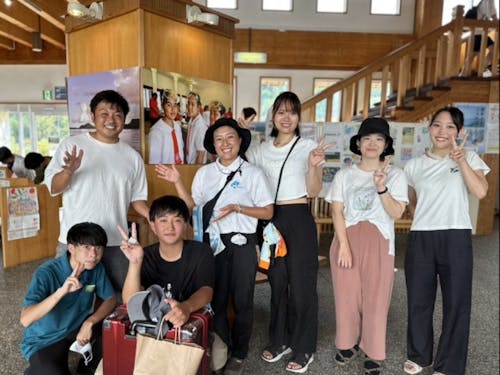 2023年のインターン生の離島の時の様子