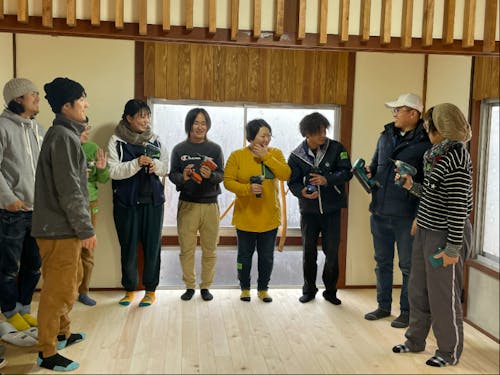 フローリング貼りが終了