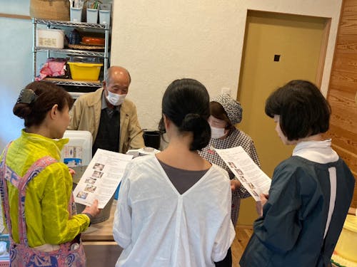 WSの様子 蒟蒻とふきのとう味噌作りも教わります