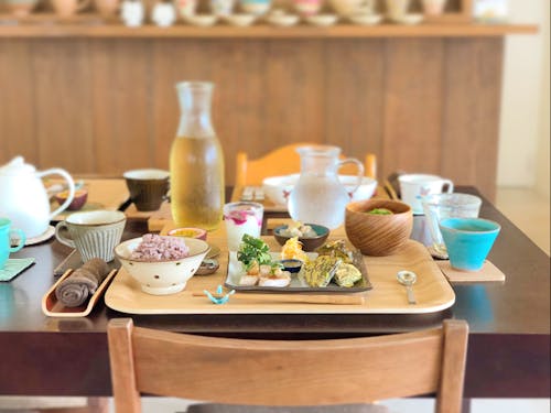 毎朝1組だけにご提供している地元食材を使った朝ごはん