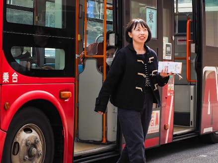 萩の市街地をめぐる萩まぁーるバスはどこまで乗っても100円！