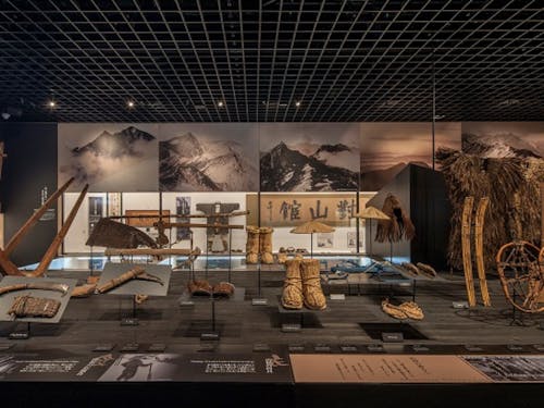 山岳博物館の中の様子
