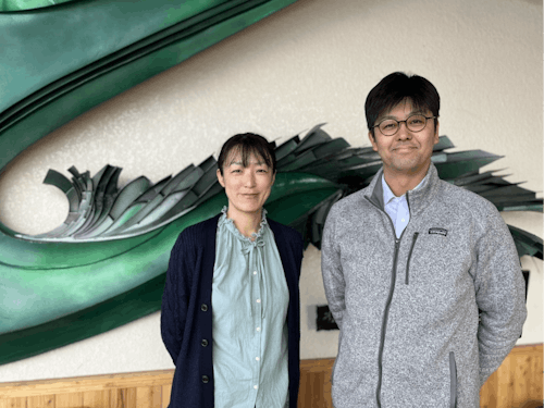 ▲お話を伺った和田さん(右)、本間さん(左)