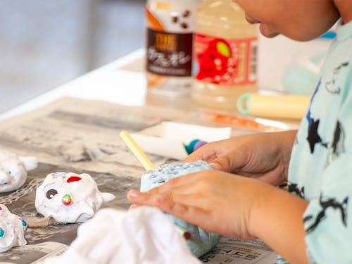 子ども向けに開催したワークショップの様子