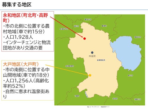 募集地区の概要