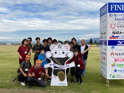 鶴ヶ城ハーフマラソンのスタッフ
