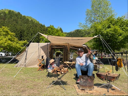 趣味のキャンプは、家から近い大自然に囲まれて