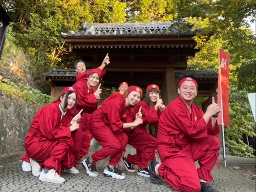 地元活性化のイベントも企画。城下町キャラバンでは忍者に変装!