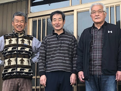 井口地域の、頼れる3人衆。今回の企画に快く大協力していただいてます!