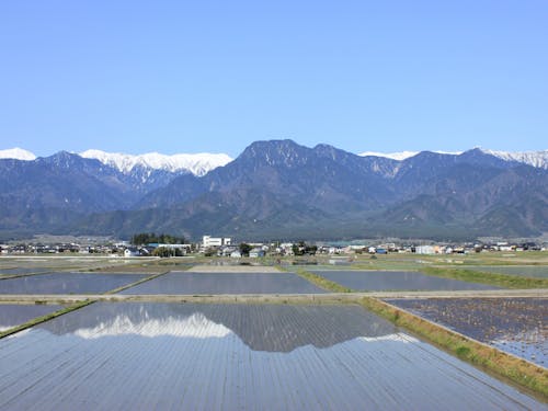安曇野の風景(写真の池田町)