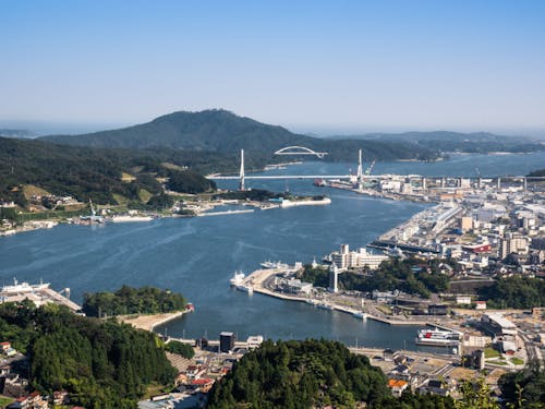 気仙沼市の市街地の様子。気仙沼ビズは街の顔でもある「内湾」エリアにあります。