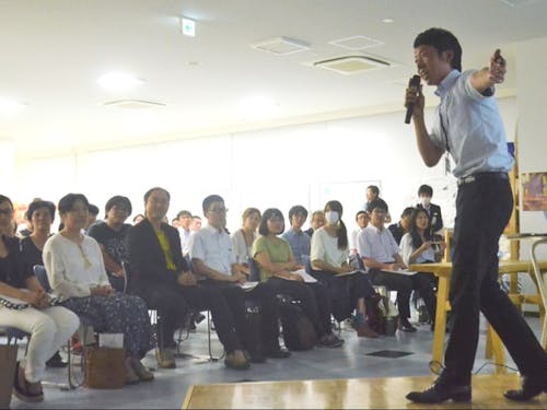 チャレンジを後押しするために行っている「気仙沼チャレンジャーズピッチ」の様子