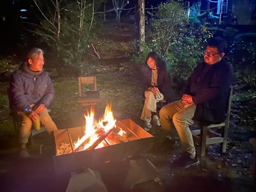 焚き火で対話
