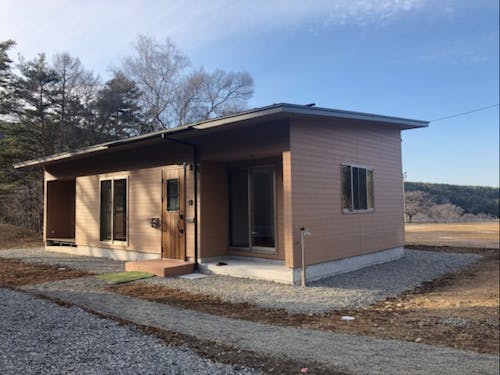 田舎暮らし住宅の外観