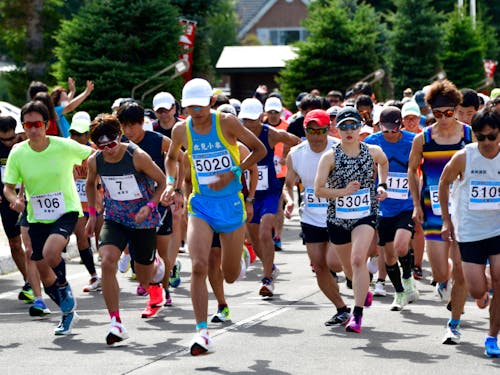 斜里岳ロードレースの様子