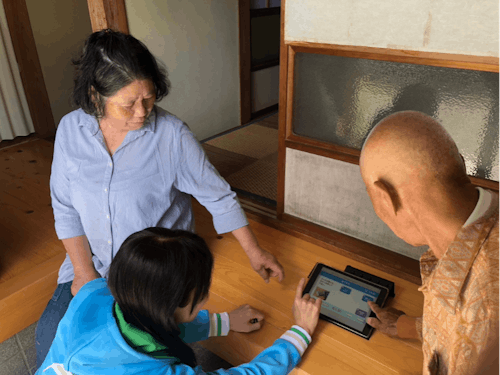 不定期に訪問し、使い方をレクチャーします。