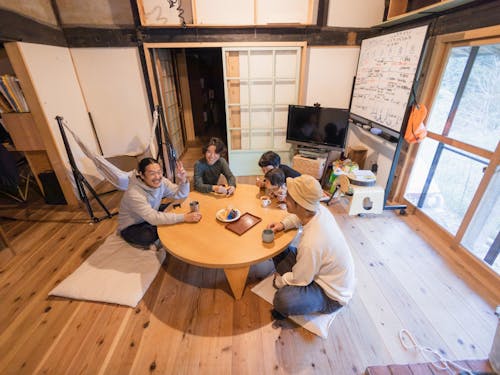 シェアハウスの共有スペース