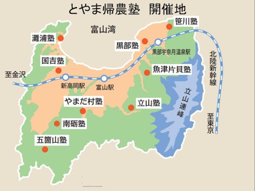 とやま帰農塾開催場所