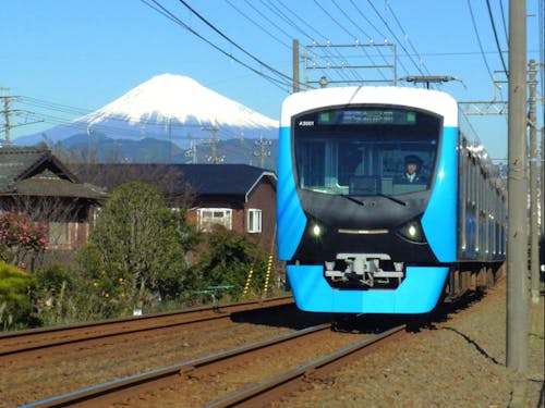 静岡鉄道と富士山