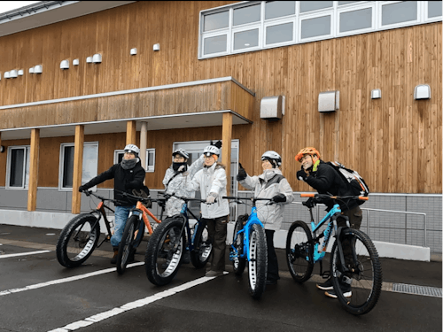 高低差の無い藤崎町は、サイクリングに最適。