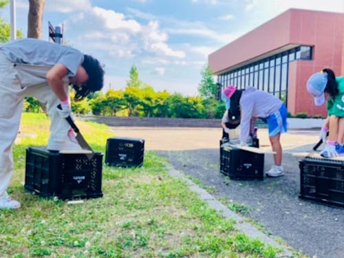 青空DIY企画 みんなで鳥の巣箱をつくりました