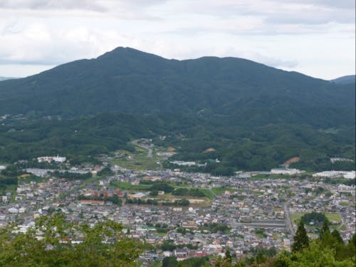 方曽根山山頂展望台からの風景