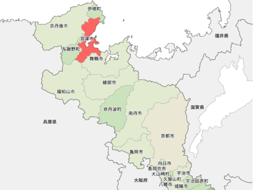 京都府宮津市の場所