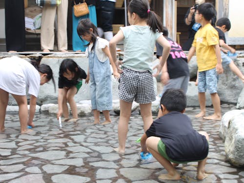 浴育授業の様子①