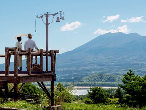 「愛妻の丘」から望む浅間山