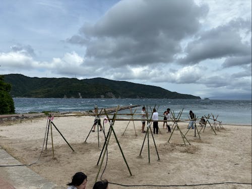 流しそうめんイベントのようす