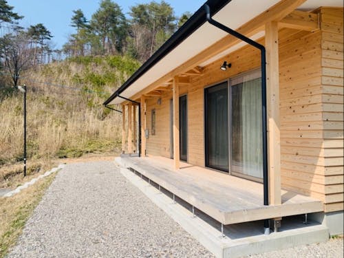 滞在予定のトライアルハウス。月35,000円で光熱費込みで住むことが可能です。