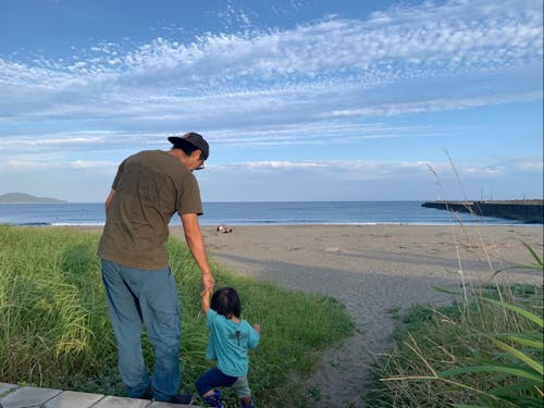 すぐ行ける海が遊び場