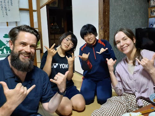 海外から小値賀に遊びに来られた方との交流