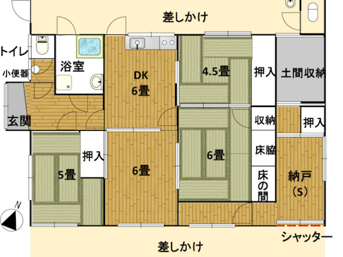 Before間取り【4DK+S】