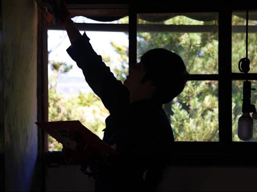 初めて壁を塗りました。