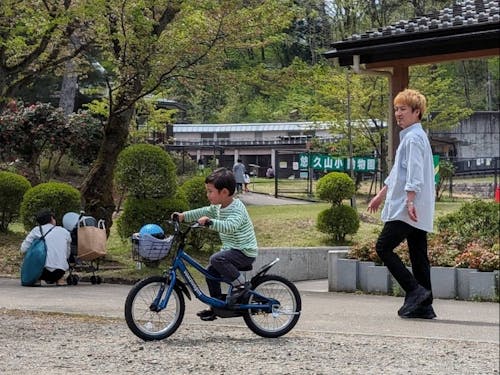 三条に移住してすぐに長男が自転車に乗れるようになりました