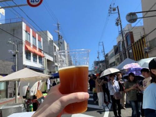 ビールを片手に楽しいひとときを過ごせました☆