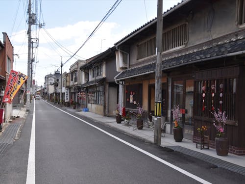 城西地区の町並み