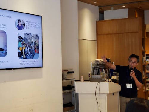 今年5月のセミナーの様子(池田町のプレゼン中)