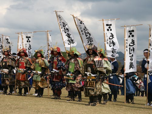 時代まつり、毛利歴代藩主の様子