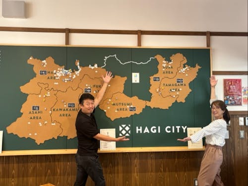 萩市ローカルエディター(上田、三枝)