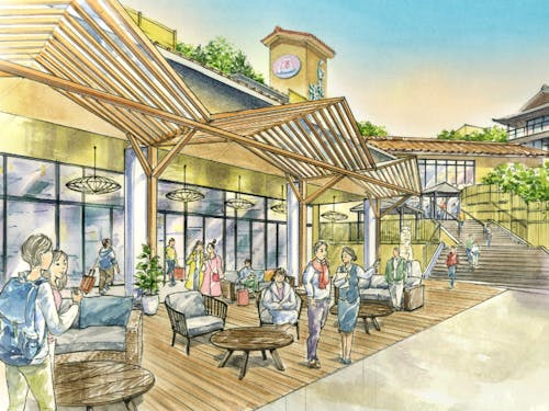 グランドデザインでの温泉街のイメージ例