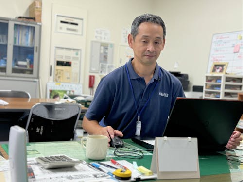 木之本地域のコミュニティースペース「きのもと交遊館」の館長であり、まちづくりや観光などの業務をこなす
