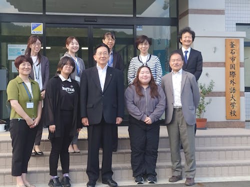 達増知事が来訪された様子