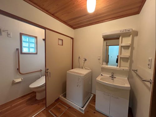 洗濯機完備!バリアフリー!(写真は防府市の住宅)