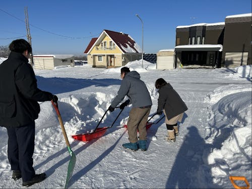 腰の痛くならない除雪方法、教えます
