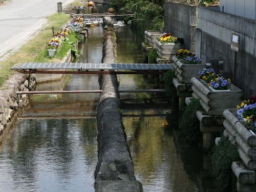 町内のせせらぎ風景